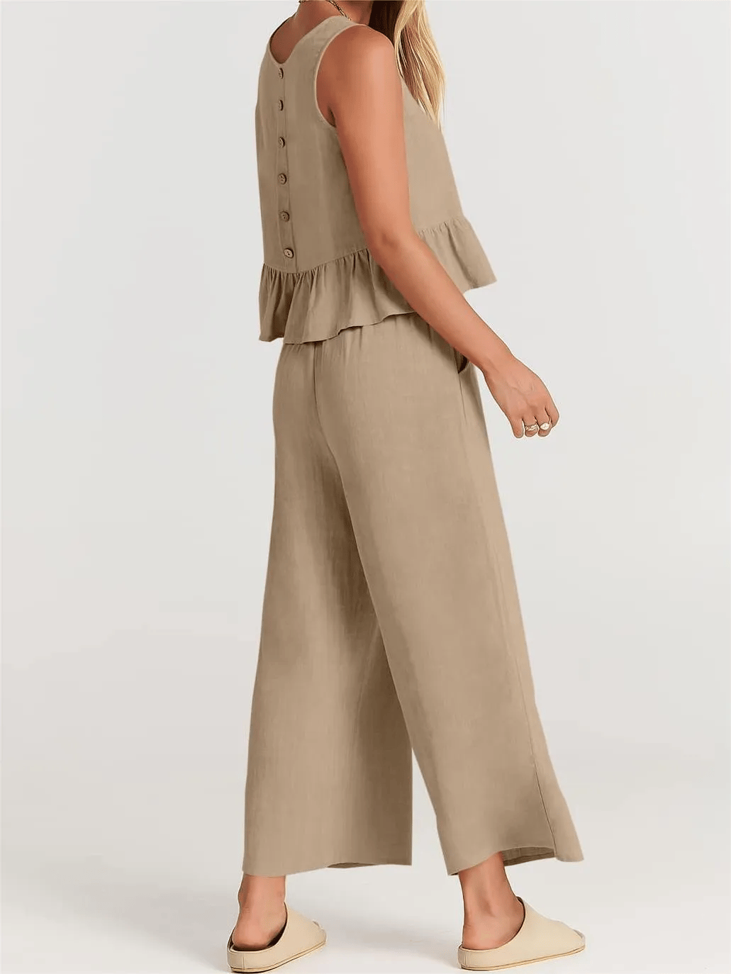 WOMEN'S SUMMER 2 PIECES OUTFITS - LOUNGE SET WITH POCKETS