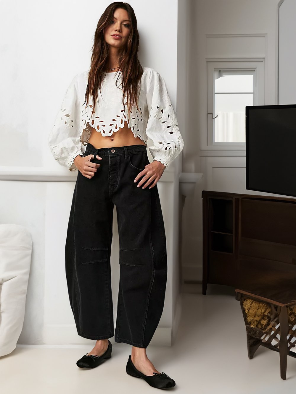 🎁This Week's Special Price $39.99💥Casual And Trendy Mid-Rise Tube Jeans