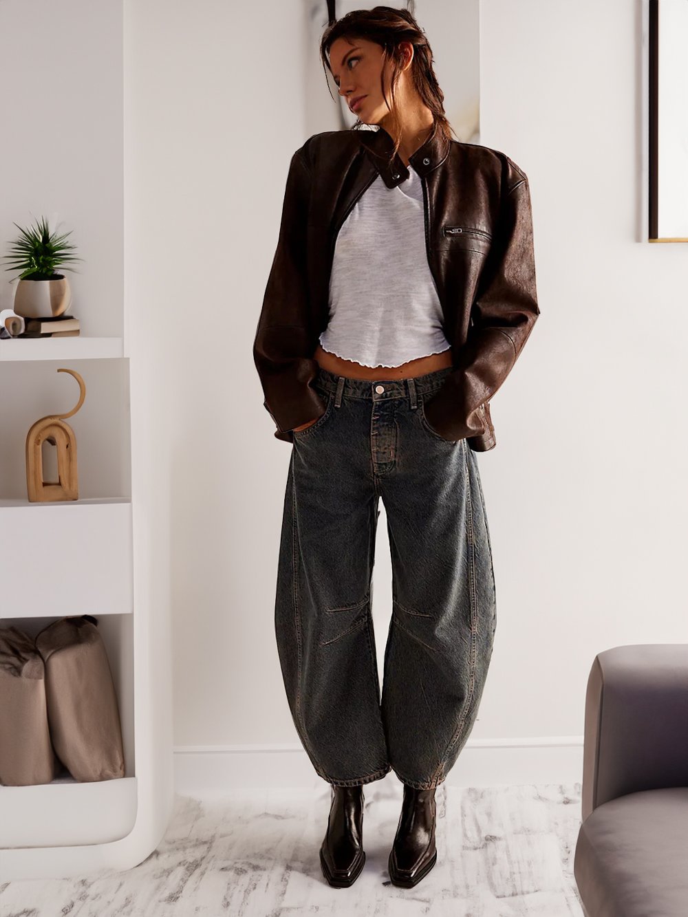🎁This Week's Special Price $39.99💥Casual And Trendy Mid-Rise Tube Jeans